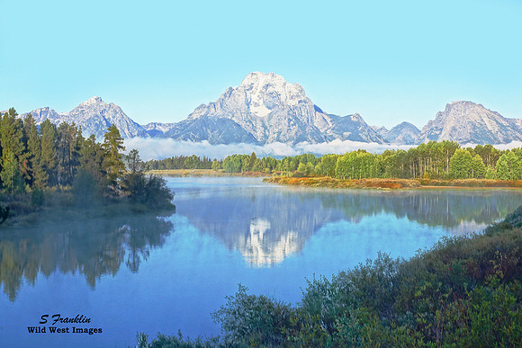 Mt Moran at Oxbow Bend 1