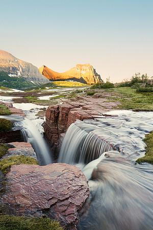 Triple Falls North 1 det WWI c c blu sky color c